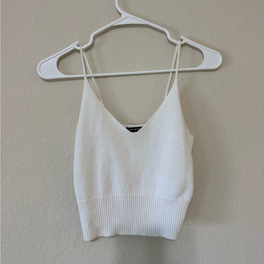 Brandy Melville White Knit Camisole
